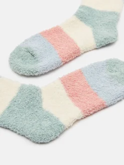 Women's Fluffy Multi Bright Socks (size 4-8)<Joules
