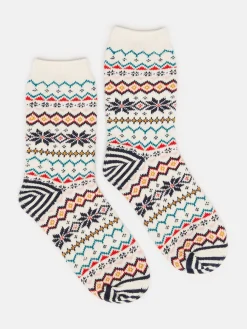 Women's Lucille Fairisle Pattern Socks<Joules Online
