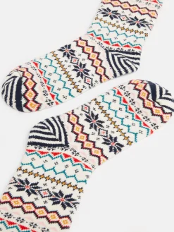 Women's Lucille Fairisle Pattern Socks<Joules Online
