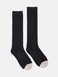 Women's Rambler Cable Knit Boot Socks (size 4-8)<Joules Sale