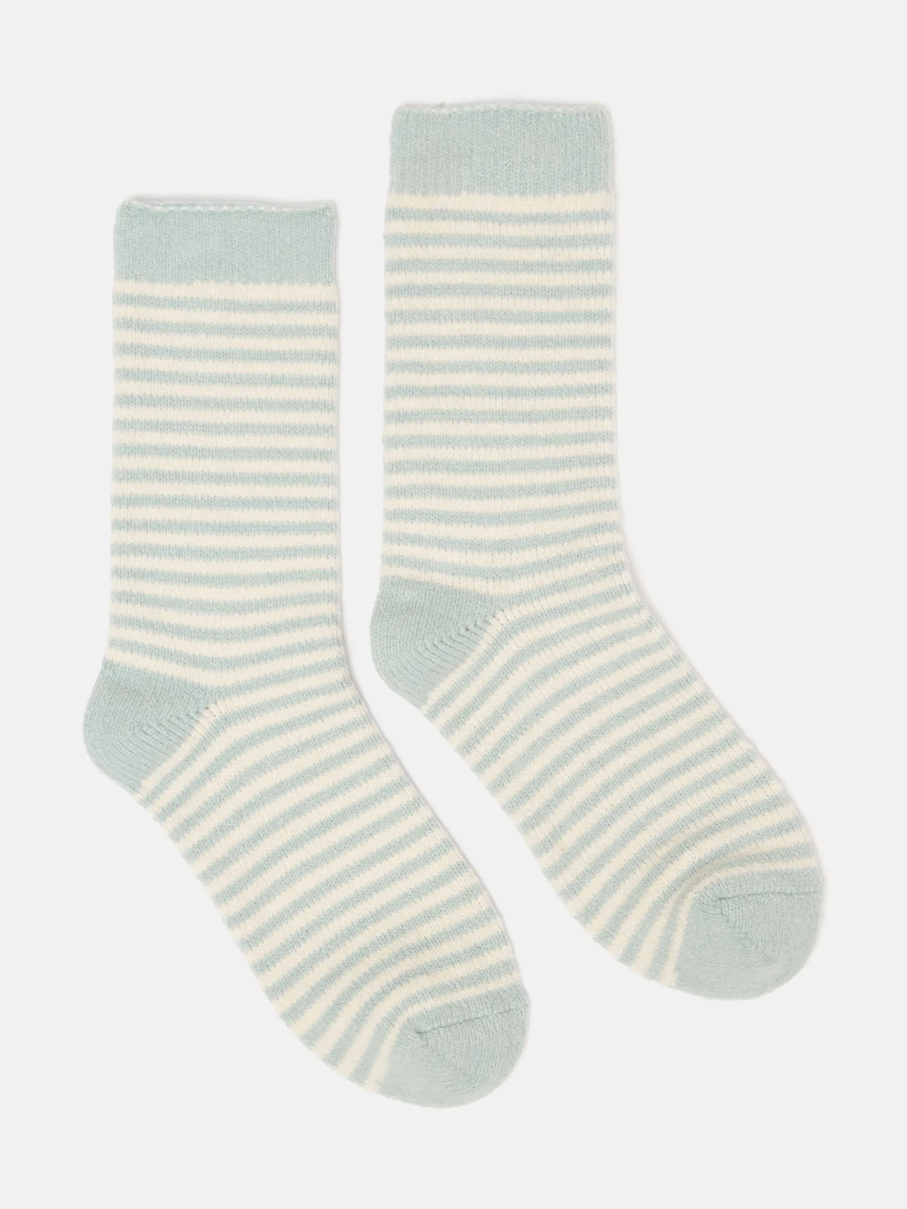 Women's Toasty Mint Green Cosy Striped Socks (size 4-8)<Joules Sale