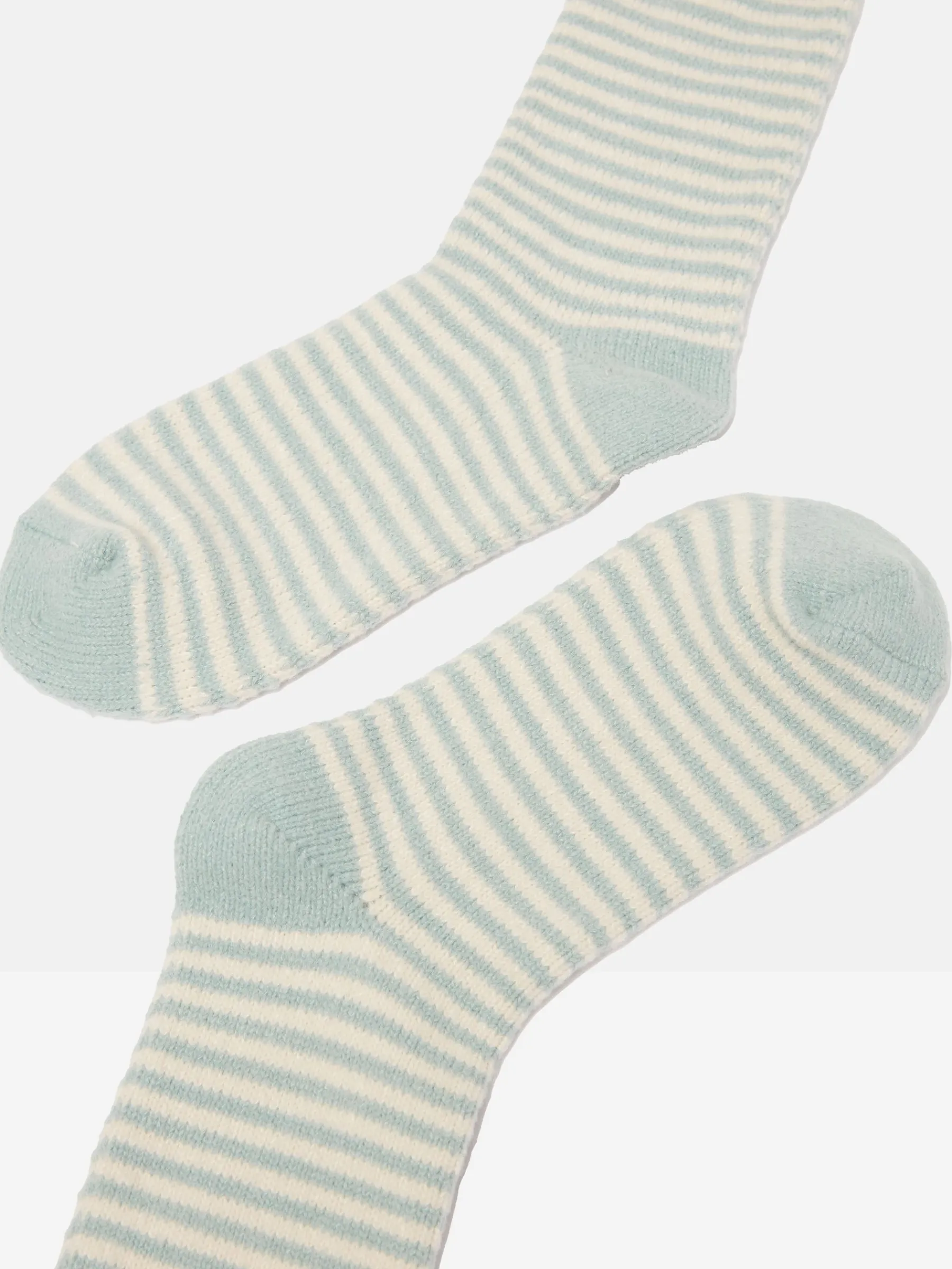 Women's Toasty Mint Green Cosy Striped Socks (size 4-8)<Joules Sale