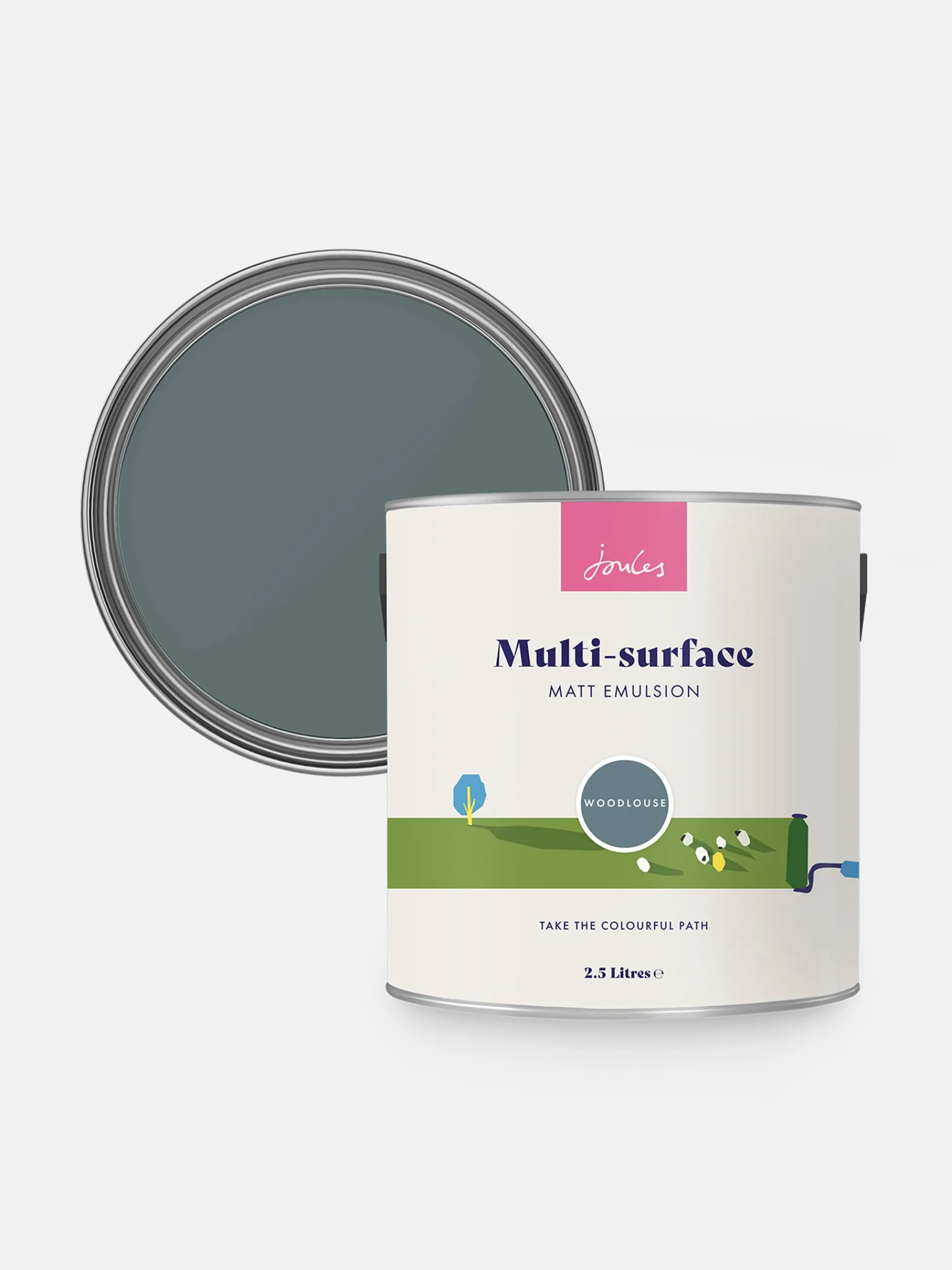 Woodlouse Grey Multi Surface Matt Emulsion<Joules Hot