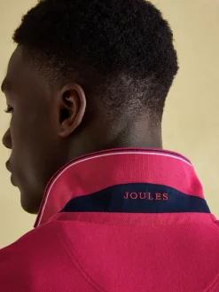 Woody Bright Pink Regular Fit Cotton Pique Polo Shirt<Joules