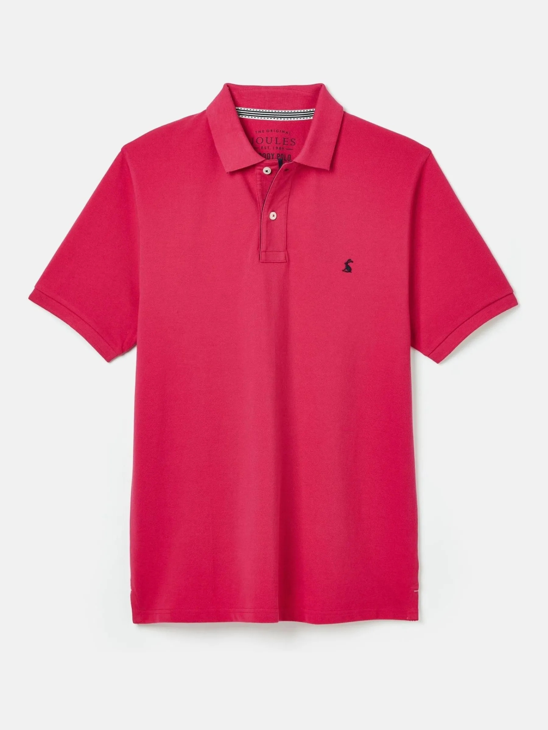 Woody Bright Pink Regular Fit Cotton Pique Polo Shirt<Joules
