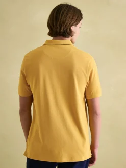 Woody Bright Yellow Regular Fit Cotton Pique Polo Shirt<Joules Outlet