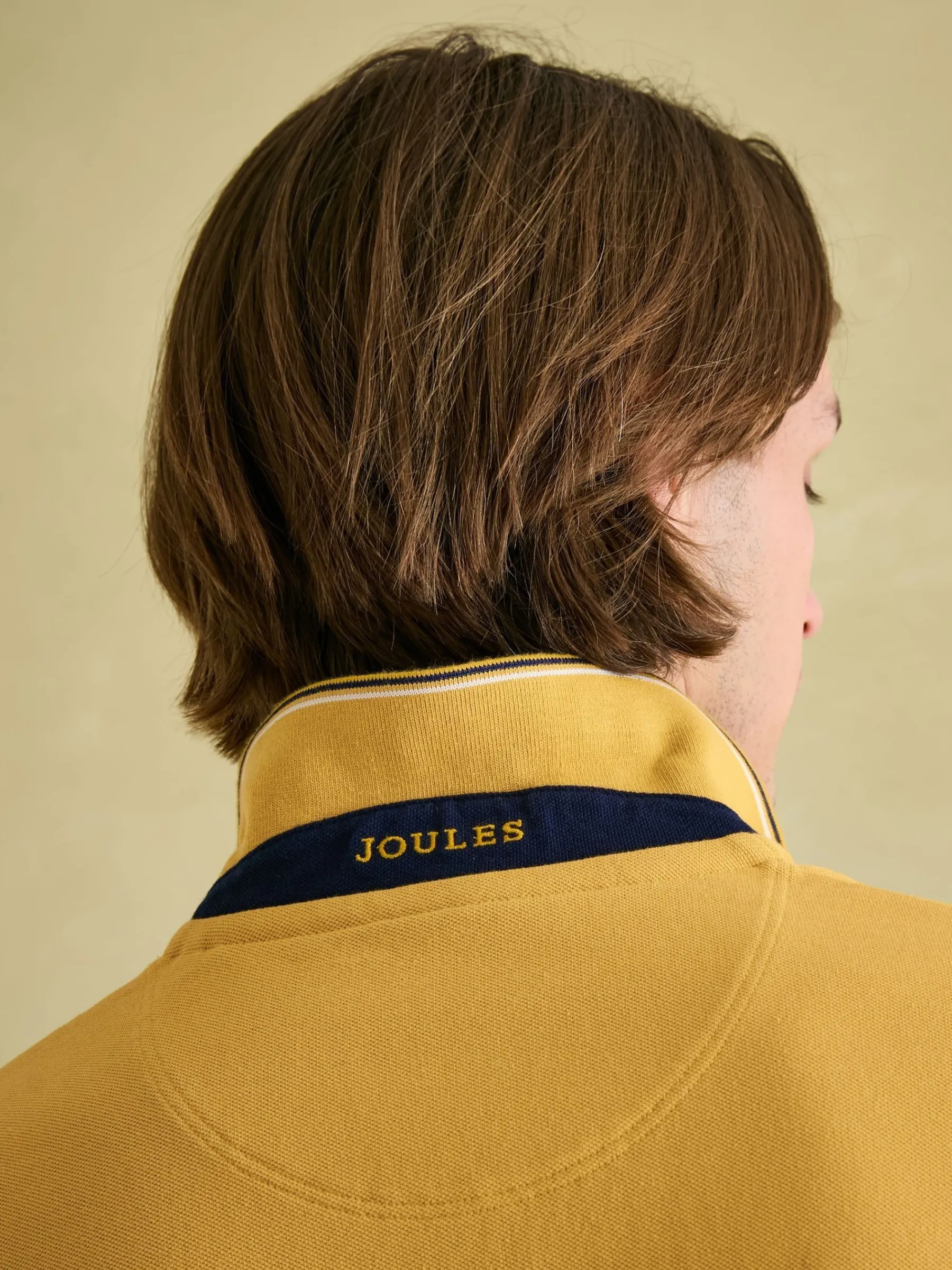 Woody Bright Yellow Regular Fit Cotton Pique Polo Shirt<Joules Outlet