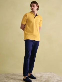 Woody Bright Yellow Regular Fit Cotton Pique Polo Shirt<Joules Outlet