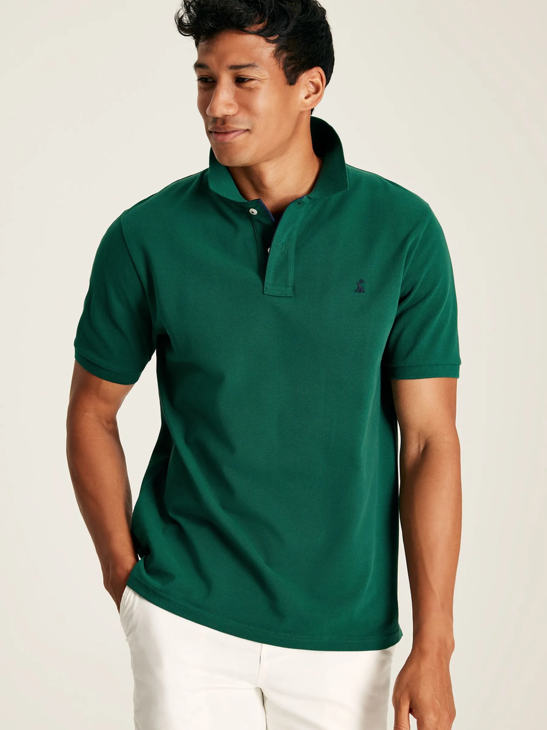 Woody Dark Green Regular Fit Cotton Pique Polo Shirt<Joules Sale
