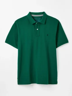 Woody Dark Green Regular Fit Cotton Pique Polo Shirt<Joules Sale