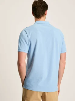 Woody Light Blue Regular Fit Cotton Pique Polo Shirt<Joules Hot