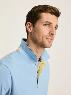 Woody Light Blue Regular Fit Cotton Pique Polo Shirt<Joules Hot