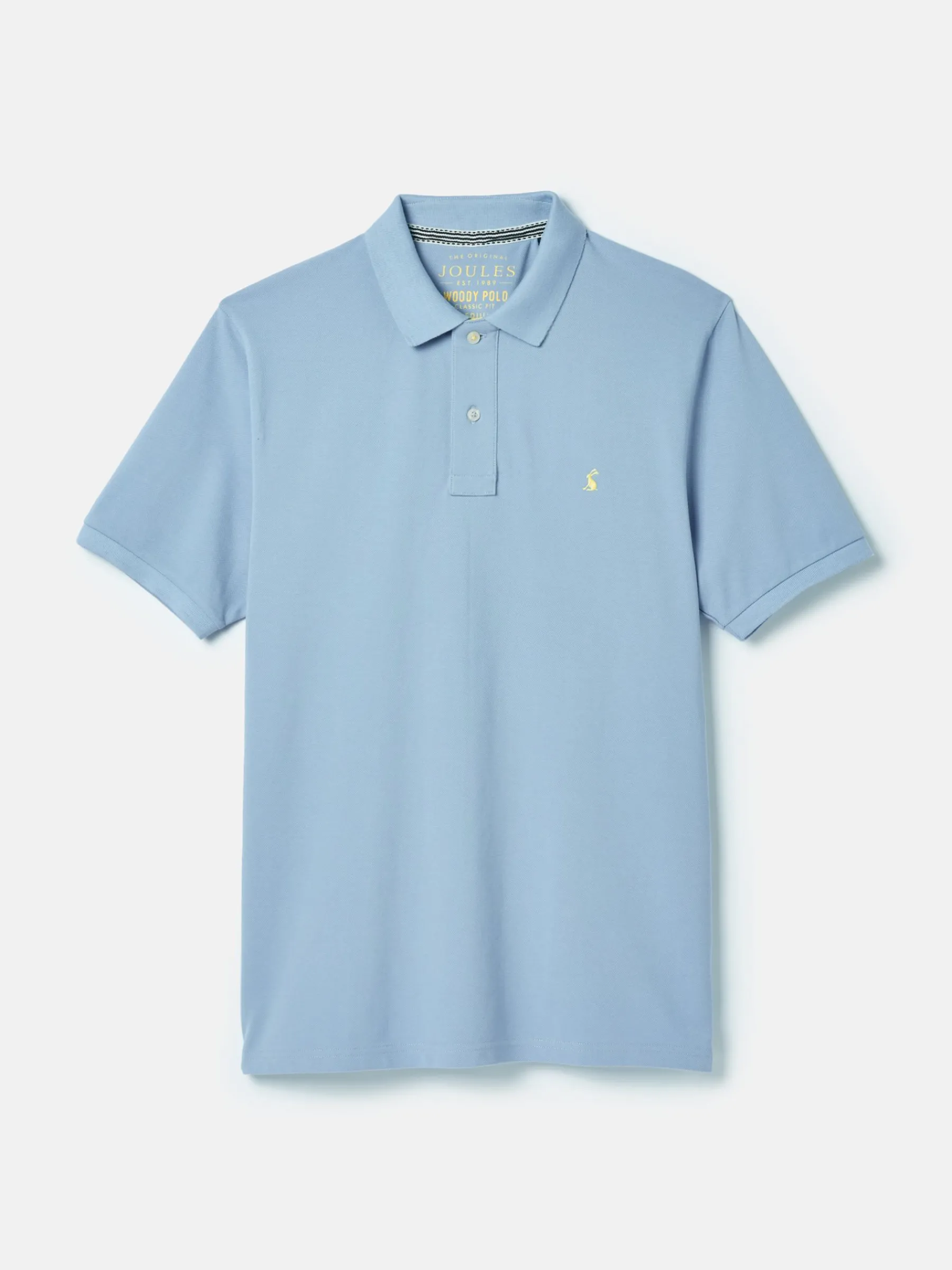 Woody Light Blue Regular Fit Cotton Pique Polo Shirt<Joules Hot