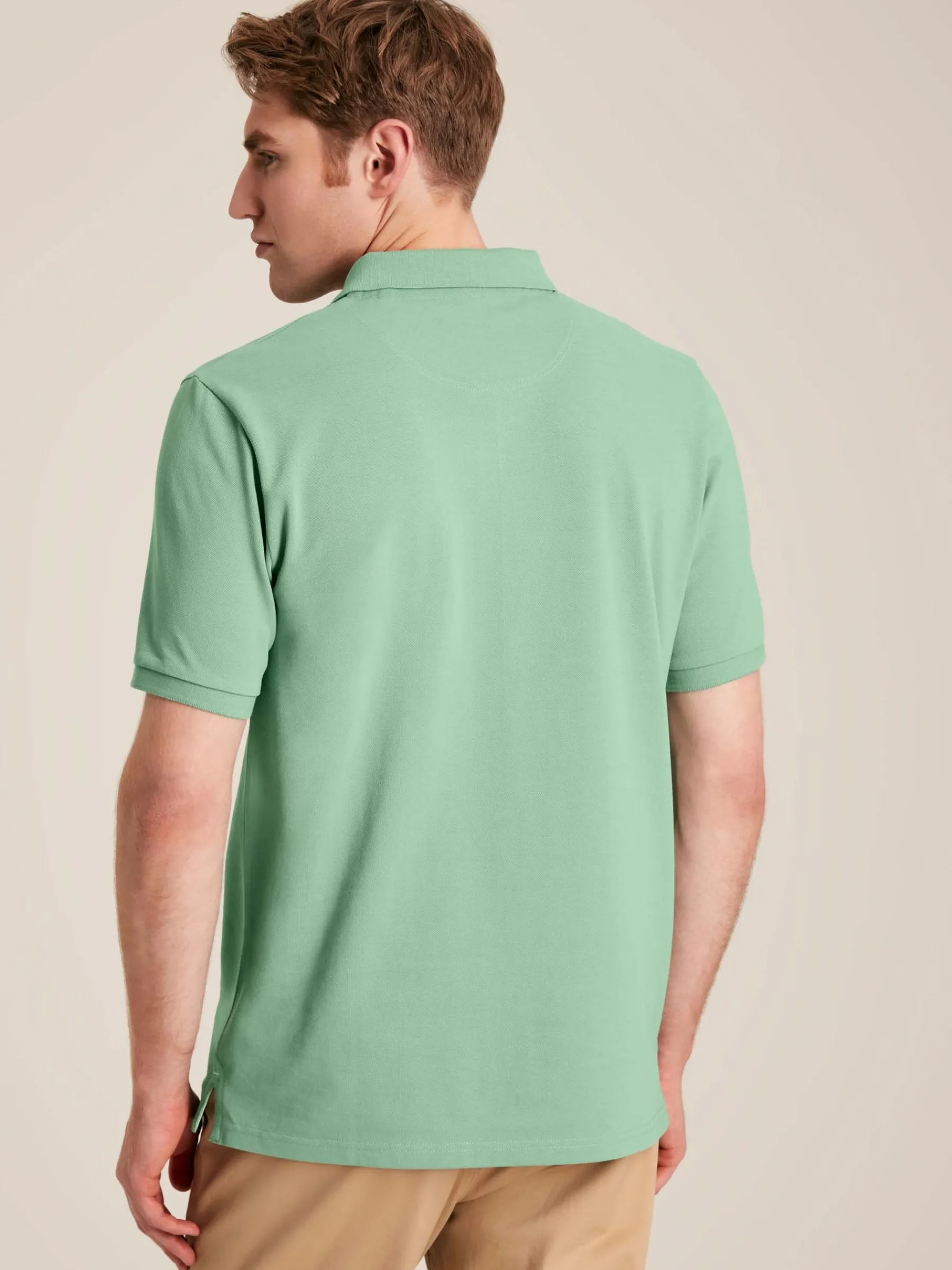 Woody Light Green Regular Fit Cotton Pique Polo Shirt<Joules Best