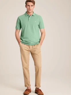 Woody Light Green Regular Fit Cotton Pique Polo Shirt<Joules Best