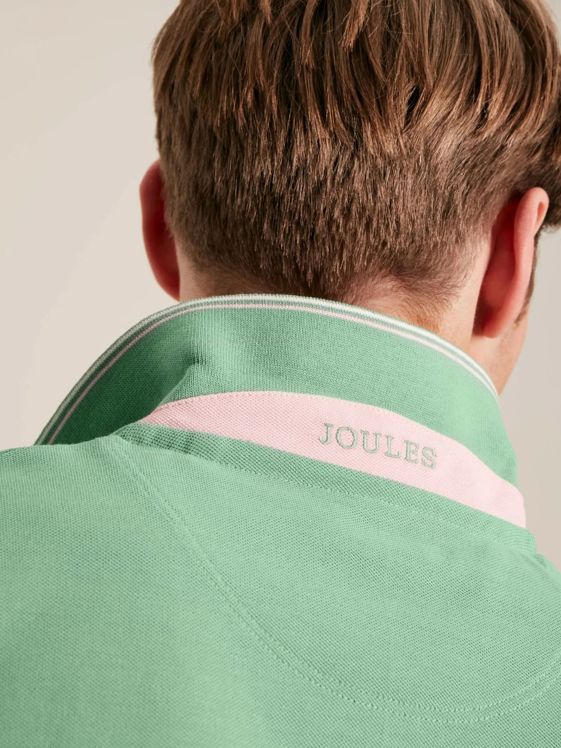 Woody Light Green Regular Fit Cotton Pique Polo Shirt<Joules Best