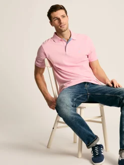 Woody Light Pink Regular Fit Cotton Pique Polo Shirt<Joules Outlet