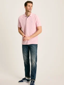 Woody Light Pink Regular Fit Cotton Pique Polo Shirt<Joules Outlet