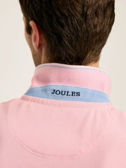 Woody Light Pink Regular Fit Cotton Pique Polo Shirt<Joules Outlet