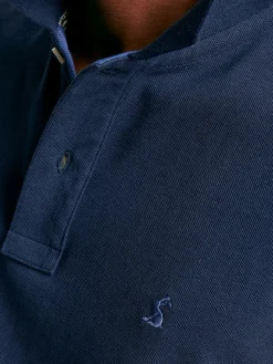 Woody Navy Blue Regular Fit Cotton Pique Polo Shirt<Joules Discount