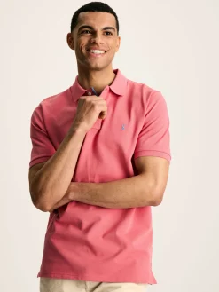 Woody Soft Pink Regular Fit Cotton Pique Polo Shirt<Joules Discount