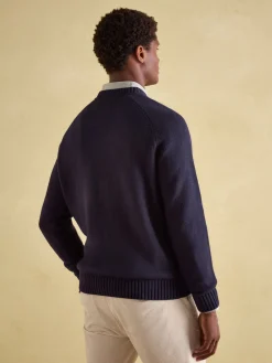 4x4 Navy Applique Crew Neck Jumper<Joules New